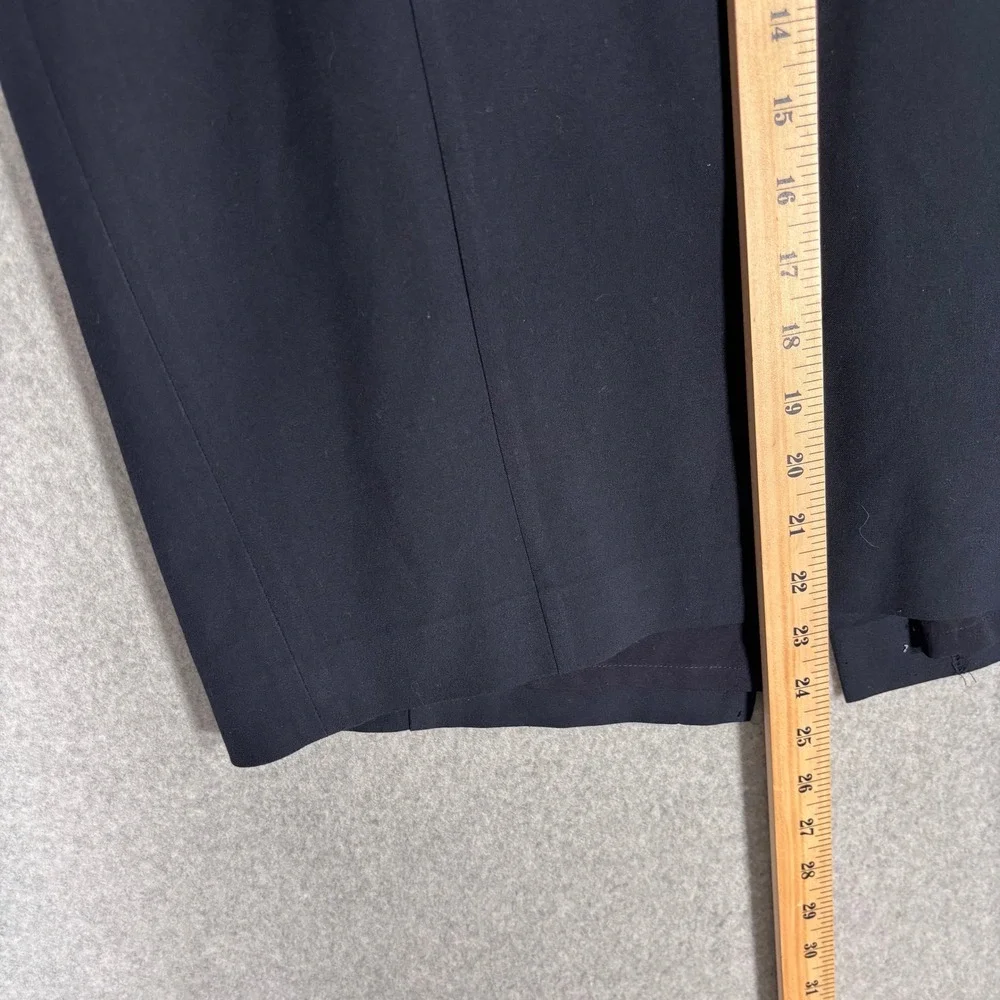 Ann Taylor Pencil Skirt 10 Navy Blue Curvy Fit Career Workwear Stretch Office